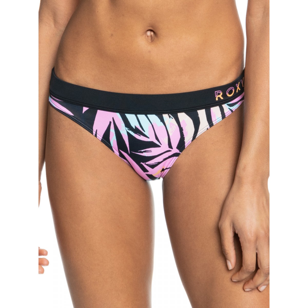 Roxy Active - Bikini Bottom (Anthracite Color Zebra Jungle)