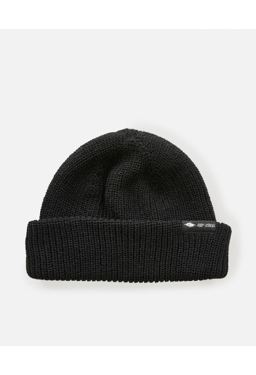 Rip Curl Fade Out Icon Shallow Beanie (Burnt Red, Black)