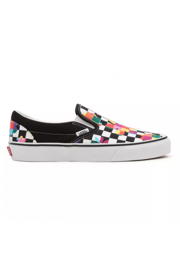 VANS FLORAL CHECKERBOARD CLASSIC SLIP-ON SHOES