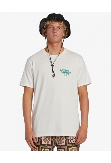 Billabong Cg Lets Save The Reef Short Sleeve (OFF WHITE)