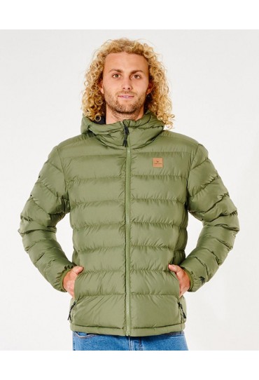 Rip Curl Elite Anti-Series Eco Hooded Puffer Jacket (Deep Forest)