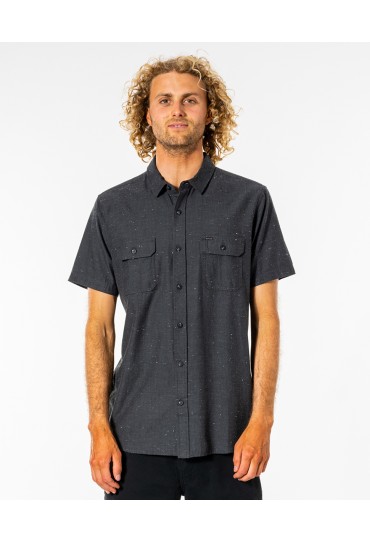 Rip Curl Ourtime Short Sleeve Shirt (Black)