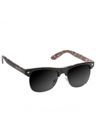 Glassy Shredder Sunglasses (Black/Floral-Cheetah)