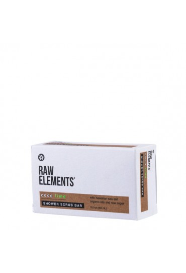 Raw Elements Shower Scrub Bar - Coco Lime