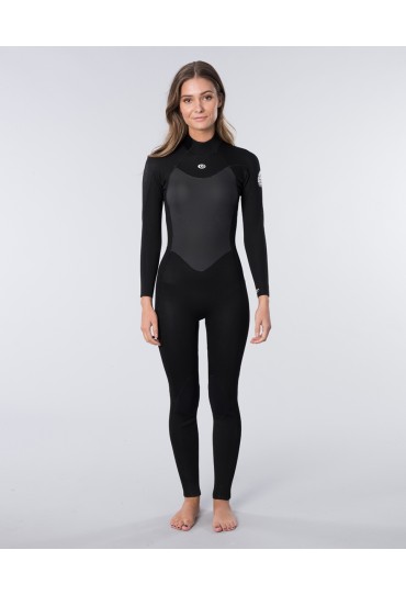 Women Omega 5/3 Back Zip Wetsuit (Black)
