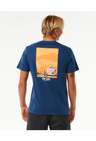Rip Curl Keep On Trucking Short Sleeve T-Shirt (Washed Navy)