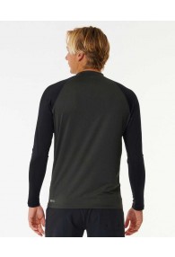 Rip Curl Anti-UV long-sleeved T-Shirt shock (Black Marle)