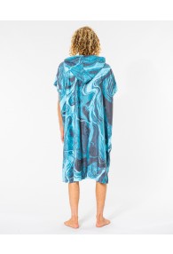 RipCurl Mix Up Print Hooded Towel (Pacific Blue)
