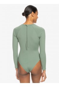 ROXY Pro The Overhead - Long Sleeve One-Piece Swimsuit (Agave Green)