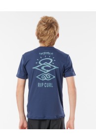 Rip Curl Boys Search Logo Surf Tee (Navy)
