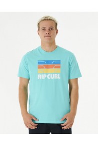 Rip Curl Surf Revival Waving Tee (Aqua)
