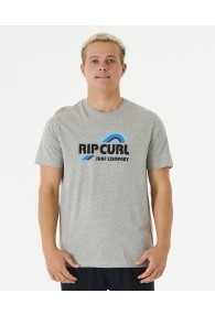 Rip Curl Surf Revival Waving Tee (Grey Marle)