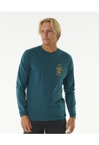 Rip Curl Search Icon Long Sleeve Tee (Green)