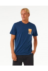 Rip Curl Keep On Trucking Short Sleeve T-Shirt (Washed Navy)