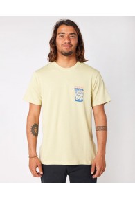 Rip Curl Desti Animals Short Sleeve T-Shirt (Vintage Yellow)
