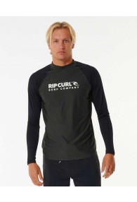 Rip Curl Anti-UV long-sleeved T-Shirt shock (Black Marle)