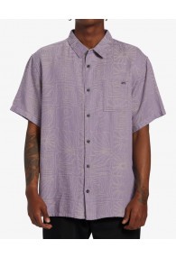 Billabong Sundays Jacquard Short Sleeve Shirt (Grey Violet)