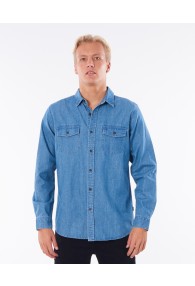 RipCurl Searchers Denim Long Sleeve Shirt (Dusty Blue)