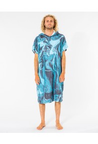 RipCurl Mix Up Print Hooded Towel (Pacific Blue)