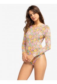Roxy Fashion - Long-sleeved one-piece swimsuit (Root Beer All About Sol Mini)