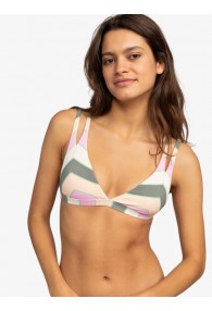 Roxy Vista Stripe - Triangle Bikini Top (Agave Green Very Vista Stripe)