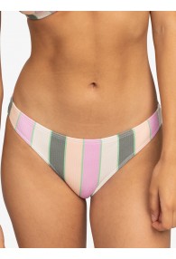 Roxy Vista Stripe - Low-Rise Bikini Bottom (Green Agave)
